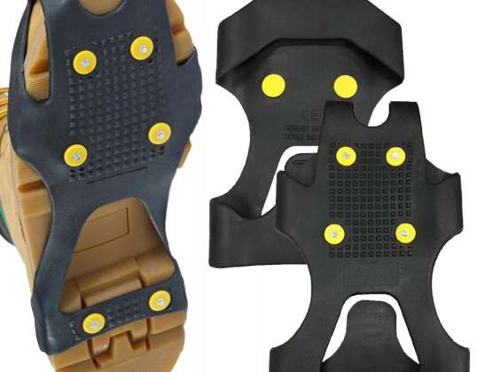 HOUSSES ANTIDÉRAPANTES CRAMPONS CHAUSSURES CAOUTCHOUC NEIGE r. 34-38 S