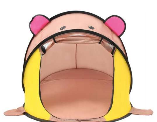 Lit pliant pour enfant avec moustiquaire et motif d'ours
