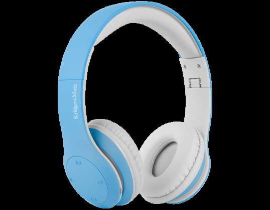 Auriculares inalámbricos supraaurales para niños Kruger&amp;Matz modelo Street Kids color azul