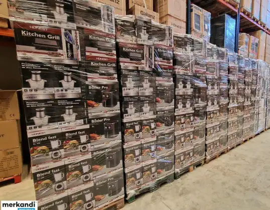 ✔PALETS DE PEQUEÑOS ELECTRODOMÉSTICOS HONEST ACABADOS DE SALIR DE FÁBRICA Y RECIÉN DESCARGADOS EN NUESTROS ALMACENES✔