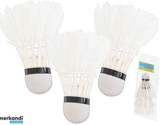 Badminton Feather Shuttlecocks 3pcs