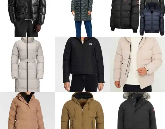 fra 20 € per stk: Returer, A/B-varer, brukt, gjenværende lager, pallevarer, blandingspaller, spesialartikler, kg engros, vinterjakkeblanding for kvinner og kvinner