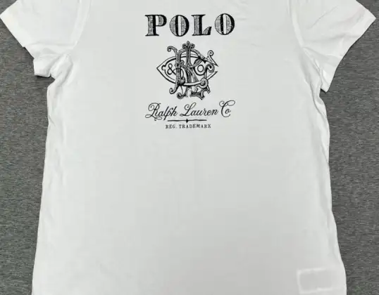 Ralph Lauren T-shirt voor dames, wit, verkrijgbaar in de maten: S - M - L - XL