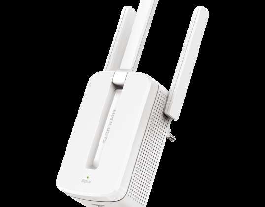 Bezdrátový zesilovač signálu Repreater MW300RE V3. 300 Mbps. 802.11n/g/b. 3 antény / MERCUSYS