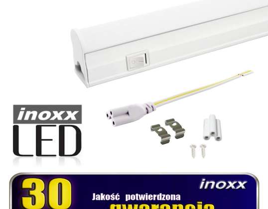 Lumière tubulaire LED linéaire T5 60 cm 8W on/off neutre 4000K lampe de surface intégrée