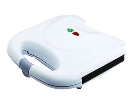 Rosberg R51442A, 2 slices sandwich toaster 800W, Grill plates, White