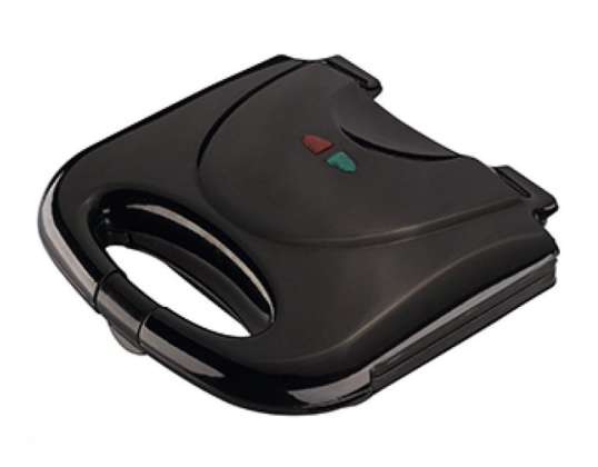 Rosberg R51442A, 2 slices sandwich toaster 800W, Grill plates, Black