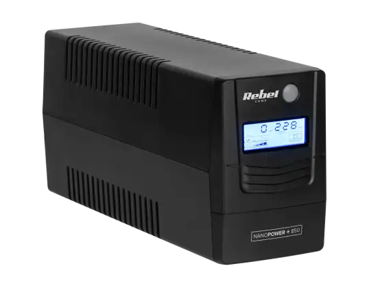 Computer UPS REBEL model Nanopower Plus 850   offline  850VA / 480W   230 V   50Hz   LCD   USB   RJ45