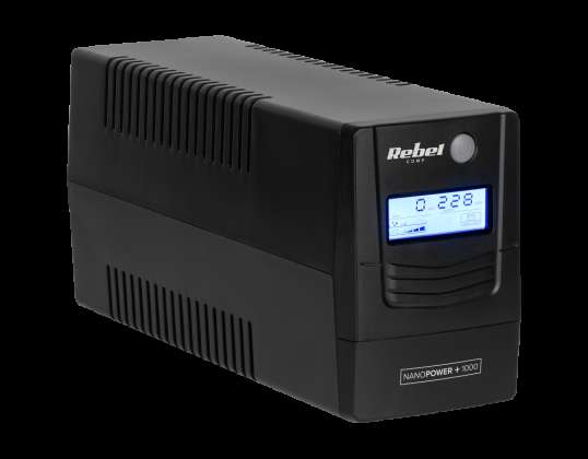 Datori UPS strāvas padeve REBEL modelis Nanopower Plus 1000