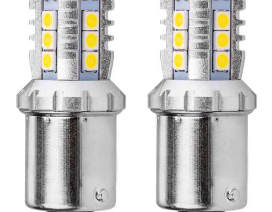 LED lampen canbus 3030 16smd 1156 ba15s p21w r10w r5w wit 12v 24v amio 02796