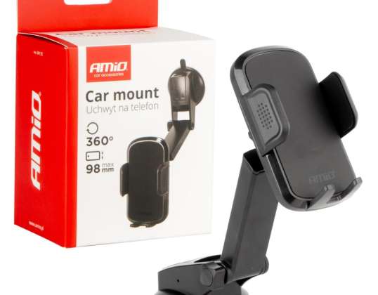 Car Phone Holder Windshield Cockpit Adjustable Amio 04135