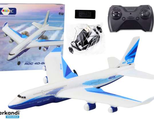 NEL 20266 Remote Control Airplane R/C 4D G2 Lights White