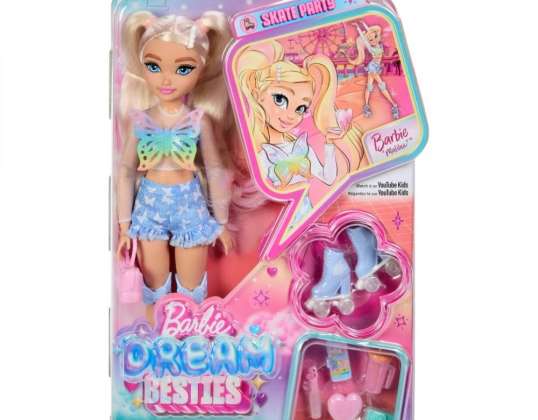 Barbie dream beasties malibu doll on roller skates