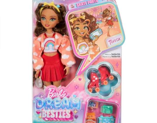 Barbie Dream Besties Mode Teresa Patins à roulettes Poupée