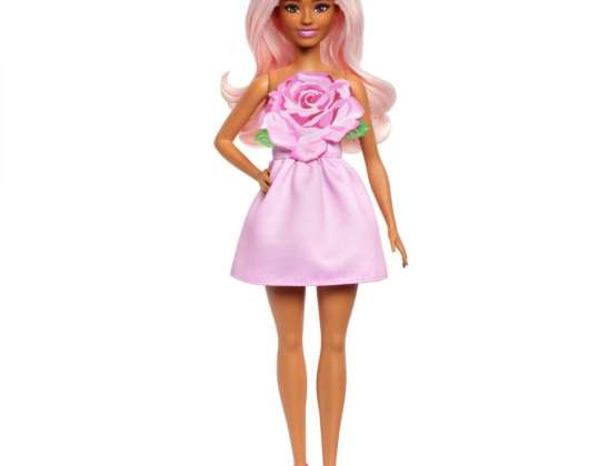 Barbie Fashionistas Puppe blond im rosa Kleid