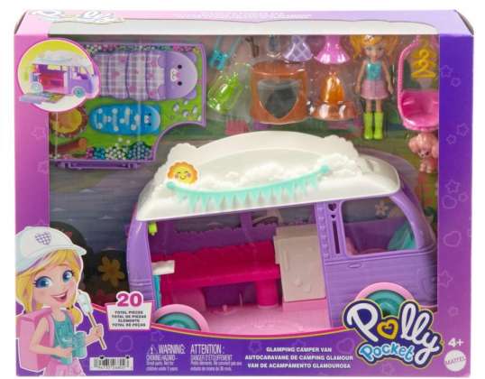 Polly Pocket Glamping Van Camper Puppe Figuren-Set