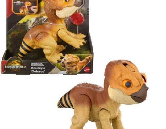 Jurassic World Aquilops Dolores Interaktiver Actionfiguren-Verteidigungsmodus