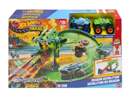 Tor samochodowy monster trucks smoczy wyścig zestaw