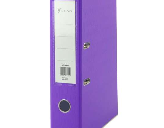 Document binder A4/80mm Fitting Lever Mechanism Purple