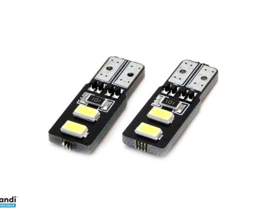 01630 Led Canbus 4SMD 5730 T10  W5W  Vit 2 stycken
