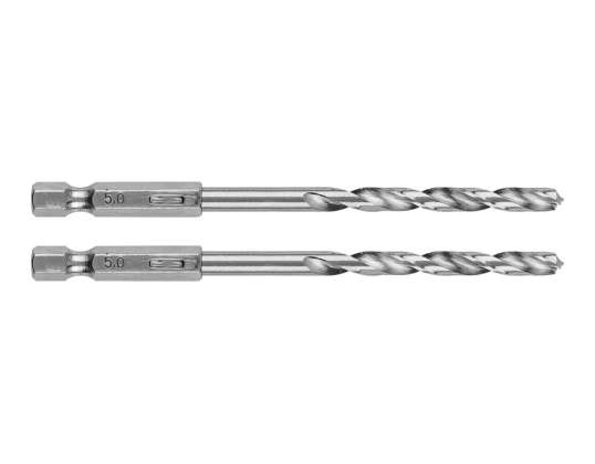 HSS Drill Bit Hex 5.0 mm, 2 pcs.