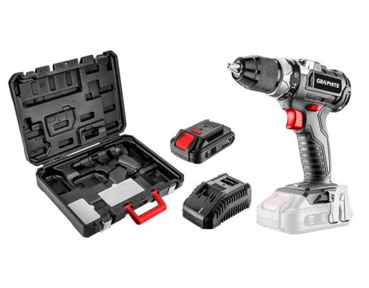 Perceuse sans fil brushless Energy 18V. Li Ion. 13 mm. aku 2Ah. commande. valise