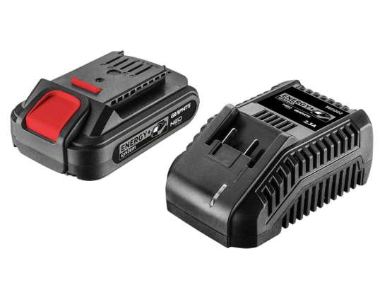 Sett Energy : batteri 2ah med lader