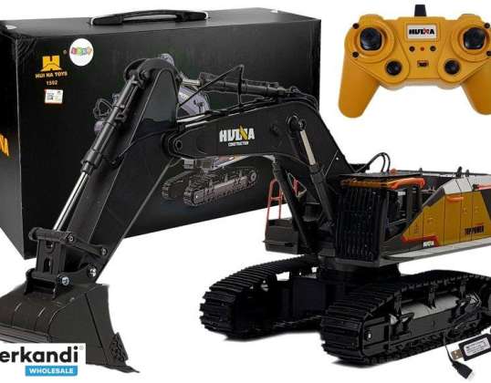 Ferngesteuerter Bagger Modell 1592 HuiNa 1:14 R/C Gelb