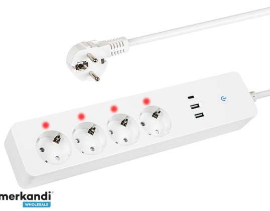 98 420# Умный удлинитель 1,5 м 2xusb usb c wifi tuya
