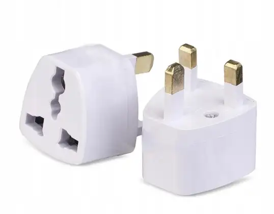 ENGELSK PLUGGADAPTERADAPTER PL EU TIL UK UNIVERSALPLUGG