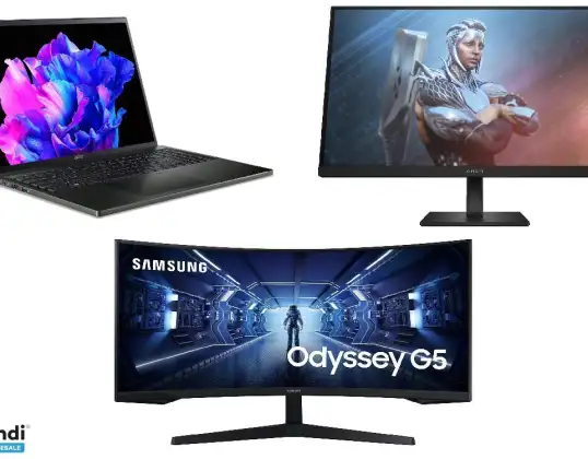 Lot de 56 unités de Pc portable et Ecran gaming   Neuf avec emballa...