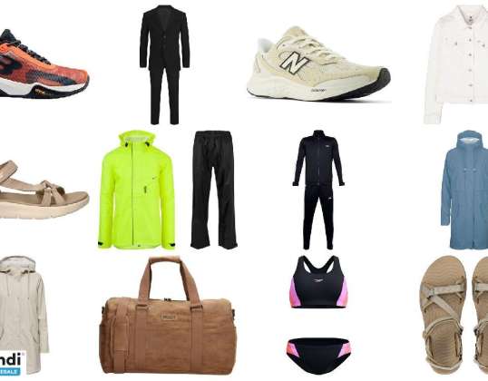 Lot de 250 unités de vêtements et chaussures   Retour client foncti...