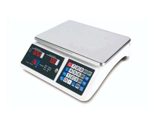 Rosberg R51652A, Digital Price computing scale up to 40 kg., LCD display, Waterproof