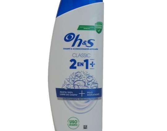 HS šampūnas 300 ml. Klasikinis valymas nuo pleiskanų 2 in 1.