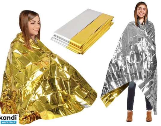 Emergency medical blankets gold-silver