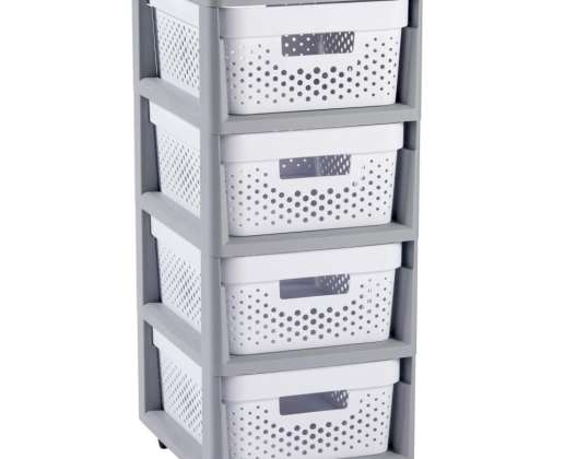 Open Rek Curver 4x11L Infinity Wit