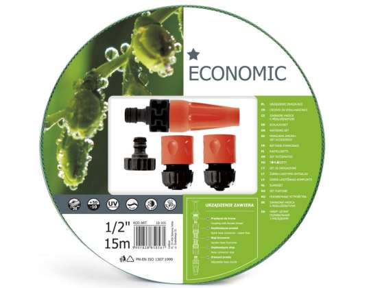 Hagesett 15m 1/2" med endestykker Cellfast Economic