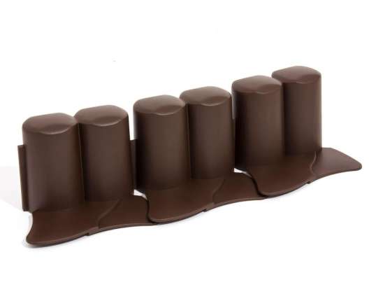Garden palisade with ramp IPAL6 3.02m brown