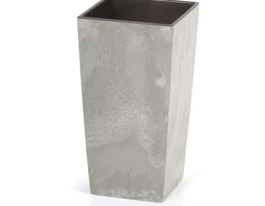 Pot met inzet Urbi Square Effect DURS140E beton