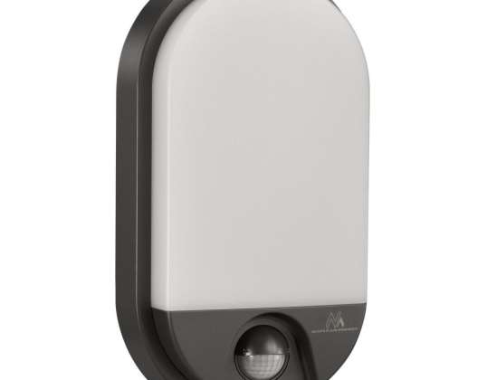 Светодиодная лампа с датчиком движения Maclean. инфракрасный датчик. Серый. 15W. IP54. натуральный белый цвет 4000К. 1100лм. MCE