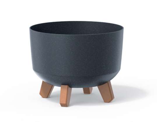 Doniczka Gracia Standard Eco Wood DGRL240W anthracite eco