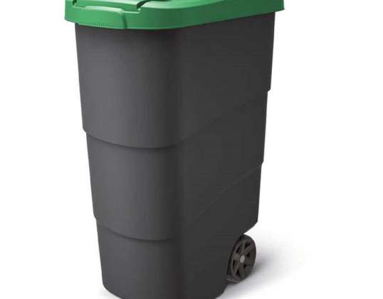 Søppelbøtte WHEELER 90 L grønn