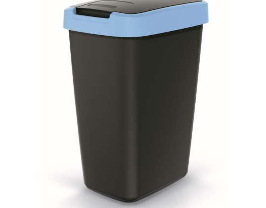 Müllbehälter COMPACTA Q hellblau 12l