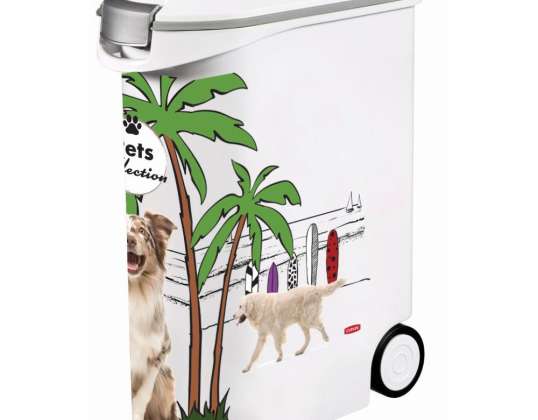 Curver PetLife matoppbevaringsbeholder 20kg / 54l