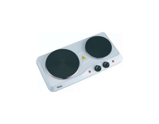 Oliver Voltz OV51445ND , Double Electric hot plate 2500W, Thermostat, White