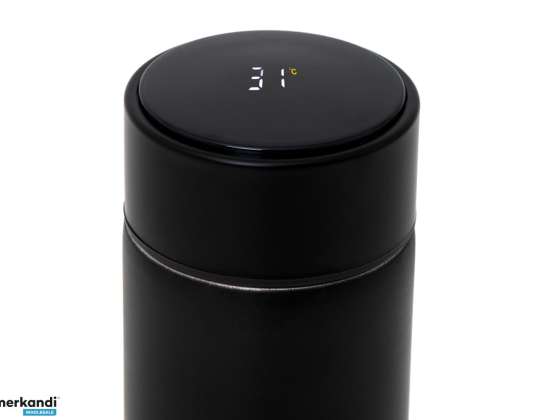 Kubek termiczny termos smart LED 500ml czarny