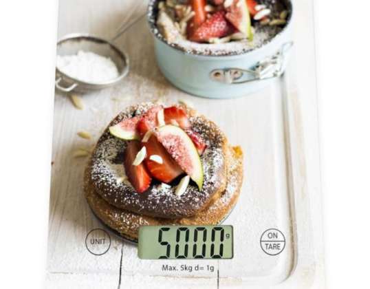 Kitchen scale Voltz OV51651KD, 5 kg., 2xAAA batteries (not included), LCD screen, Cupcake