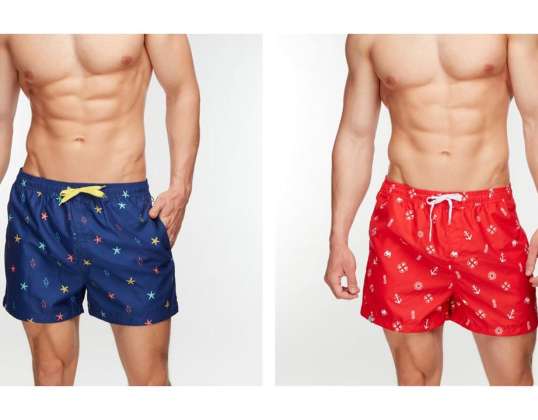 Men Swim Shorts Bundle - mix of various patterns and sizes