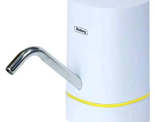 Rosberg R52013Е Double Water Pump, Compatible with Regular Bottles, USB, White
