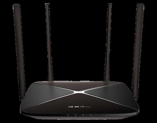 AC12G YÖNLENDIRICI. kablosuz. çift şeritli. 300/867 Mb/sn. 802.11ac/n. 1WAN/3LAN GB. 4 anten / MERCUSYS